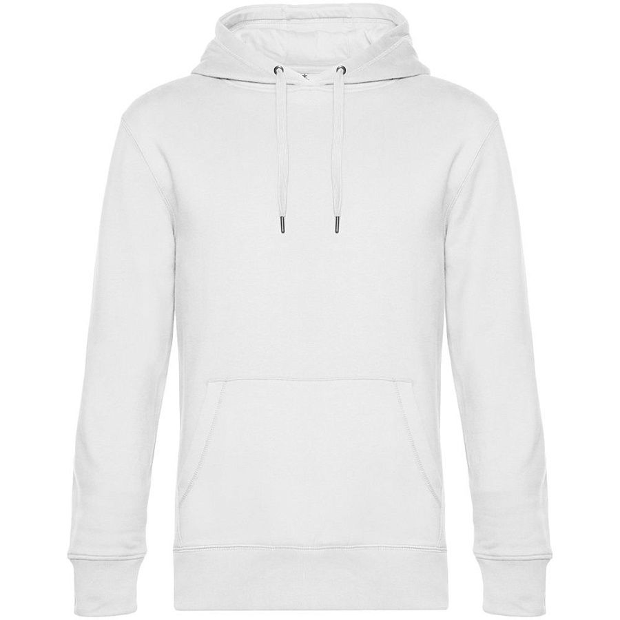 Толстовка с капюшоном унисекс King, белая, размер XS