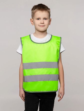 Жилет светоотражающий детский С-2.001Н, желтый неон, размер 4–6 лет (98-115 см)