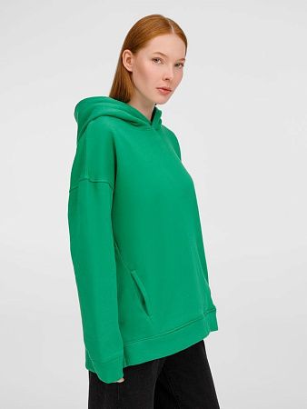 Худи оверсайз унисекс Tolla, зеленое, размер XS/S