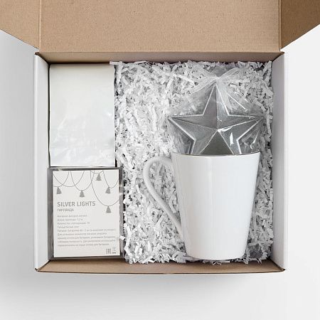 Набор «Планы на счастье», белый с серебристым