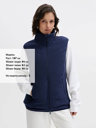 Жилет флисовый унисекс Ben Mac, темно-синий, размер S