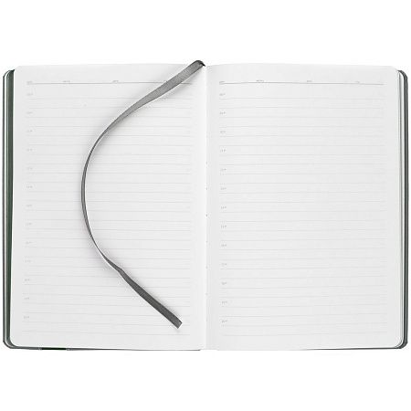 Ежедневник Rubikon на заказ, недатированный серо-зеленый