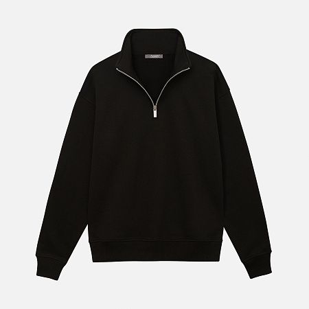 Толстовка на молнии унисекс FLOW, темно-синяя