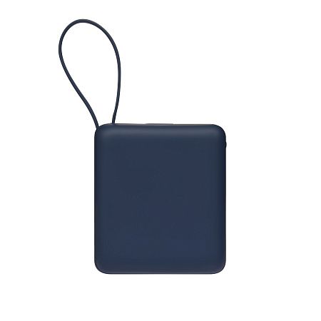 Внешний аккумулятор с подсветкой Риттер PD (Ritter PD) 10000mAh с функцией беспроводной зарядки 15W, синий