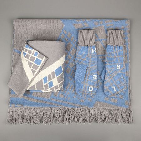 Варежки Joyful на заказ, полушерсть