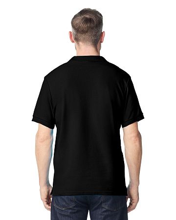 Футболка поло PREMIUM COTTON ADULT DOUBLE PIQUE, ЧЕРНЫЙ S