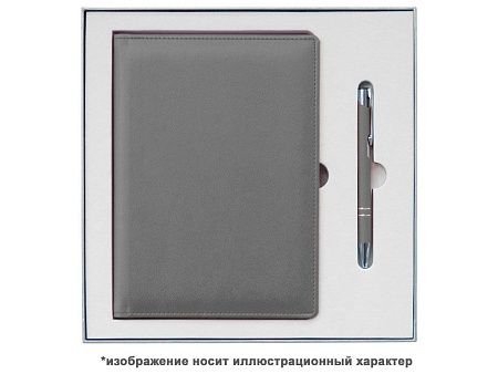 Ежедневник Flexy Firenze А5, серый, недатированный, в гибкой обложке