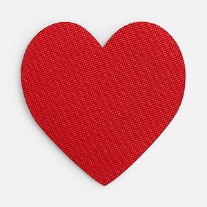 Наклейка тканевая Lunga Cor, M, красная