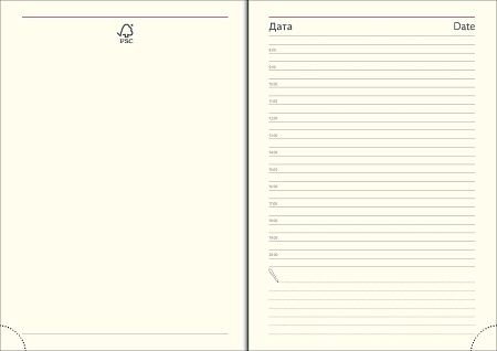 Ежедневник CAPRI, недатированный, гибкая обложка