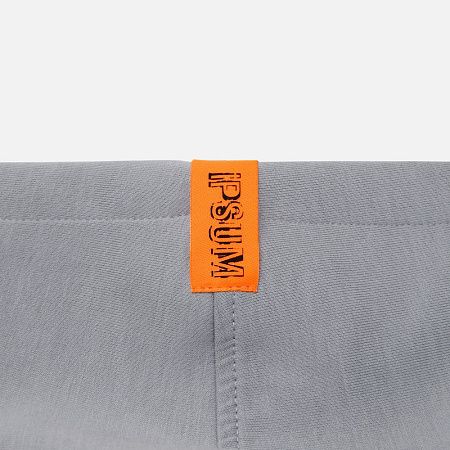 Лейбл тканевый Epsilon, S, оранжевый неон