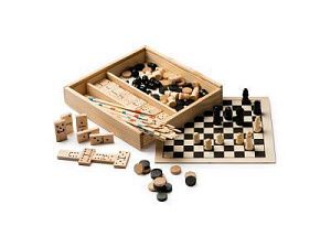 Набор GALVY из 4 игр, цвет: натуральный, черный