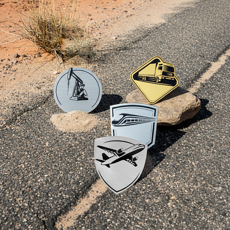 Шильд-наклейка фура, серебро