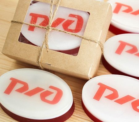 Брендированное мыло ручной работы с вашим логотипом