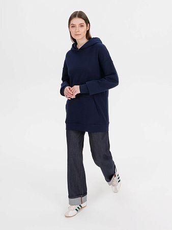Худи оверсайз унисекс Outshine, темно-синее, размер XL/2XL