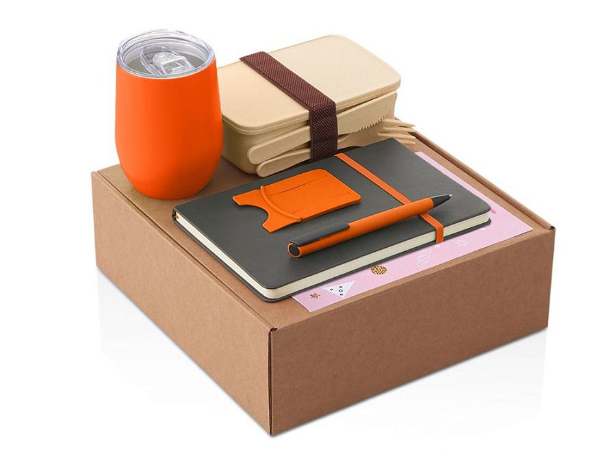 Набор «Refreshment» с термокружкой, блокнотом, ручкой и ланчбоксом