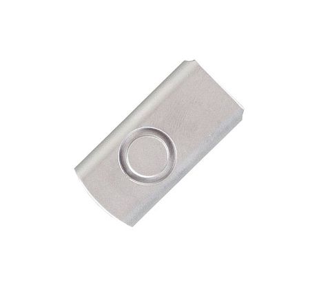 Корпус для флеш накопителя Twister, пластик, серебристый