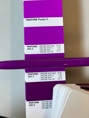 Ручка шариковая, Simple, пластиковая, фиолетовая/белая