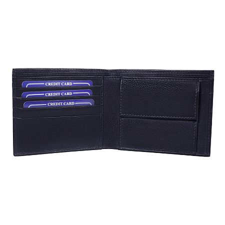 Кошелек с картхолдером для кредитных карт Leather Dream из нат. кожи, синий