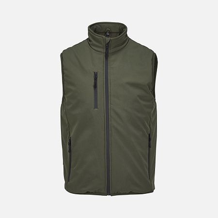 Жилет софтшелл унисекс Falcon BW, темный хаки, размер XXL