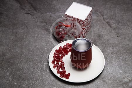 Подарочный набор "Вишневая страсть": кофер, вишня, коробка