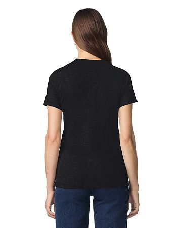 Футболка SOFTSTYLE WOMAN, ЧЕРНЫЙ S
