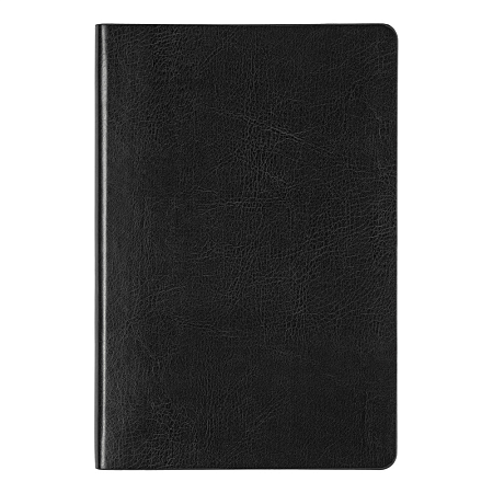 Ежедневник Flexy Buffalo А5, черный с серебристым срезом, недатированный, в гибкой обложке