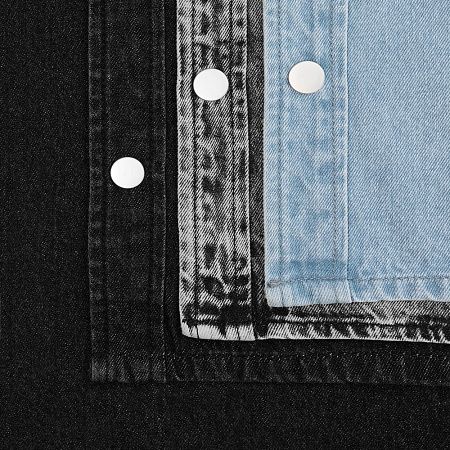 Куртка джинсовая O3, черная, размер M/L