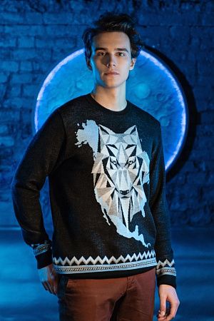 Джемпер Totem Wolf, черный, размер XS