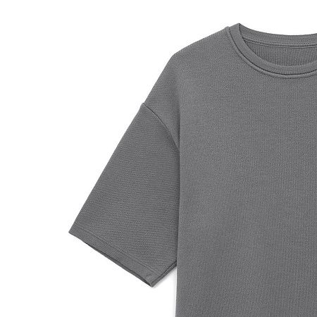 Джемпер с коротким рукавом Siluetti Volumica, серый, размер XL/2XL