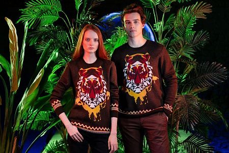 Джемпер Totem Tiger, коричневый, размер XS