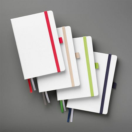 Ежедневник Арктик (Arctic) недатированный, белый/серый