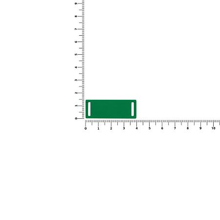 Лейбл из ПВХ Kova, зеленый