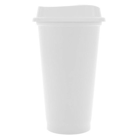Стакан с крышкой Color Cap White, белый
