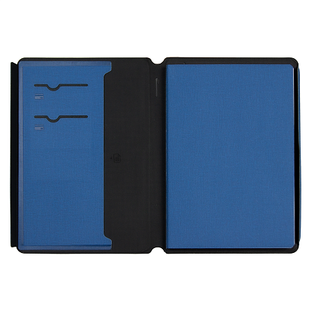 Блокнот в суперобложке Country Uma Linen A5+, недатированный, в твердой обложке, темно-синий