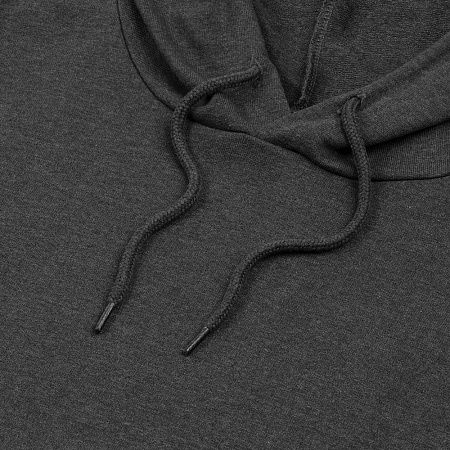Толстовка с капюшоном унисекс Hoodie, серый меланж (антрацит), размер S