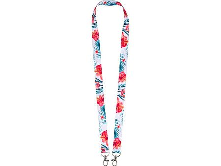 Ланъярд под сублимацию с 2-мя карабинами, 2 см