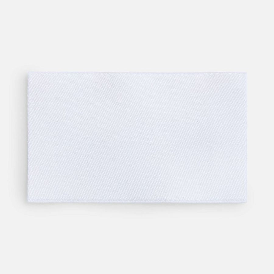 Лейбл тканевый Epsilon, M, белый