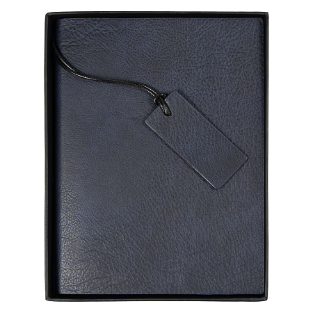 Ежедневник Flexy Foggia Leatherette B5, темно-синий, недатированный, в гибкой обложке  в подарочной коробке