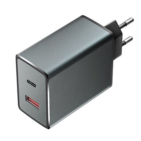 Сетевое ЗУ 2USB, 36W, 6A, QuickCharge3.0, PowerDelivery