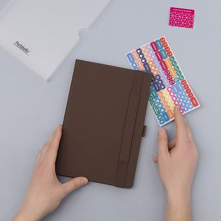 Ежедневник Alpha недатированный, коричневый/бежевый