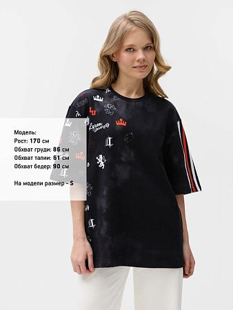 Футболка оверсайз Originelli Terry с полной запечаткой на заказ, размер XS