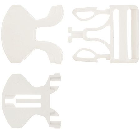 Застежка-пряжка односторонняя Triden, белый