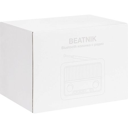 Bluetooth-колонка с радио Beatnik, коричневая