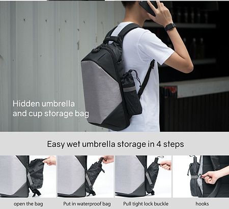 Рюкзак KORIN ClickPack 46х34х16 см, черный