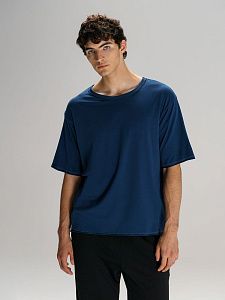 Футболка оверсайз унисекс Vozduh, молочно-белая под нанесение