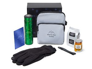 Подарочный набор «Re:m. Step»  с термосом, перчатками и сумкой