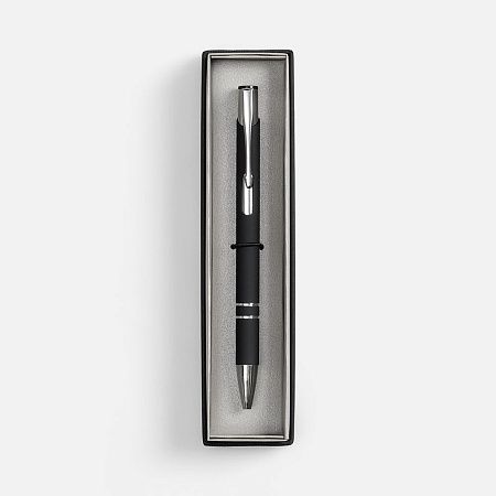 Ручка шариковая Keskus Soft Touch в футляре, черная