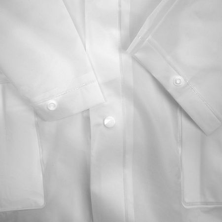 Дождевик детский RainDrop Kids, белый, размер 8 лет (118-128 см)