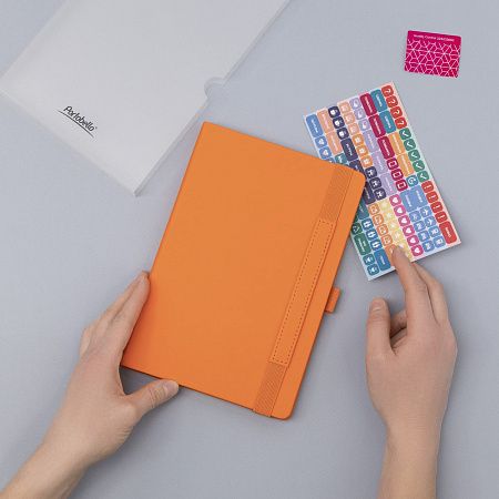 Ежедневник Alpha недатированный, оранжевый/оранжевый