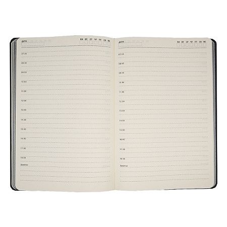 Ежедневник Flexy Buffalo А5, черный, недатированный, в гибкой обложке